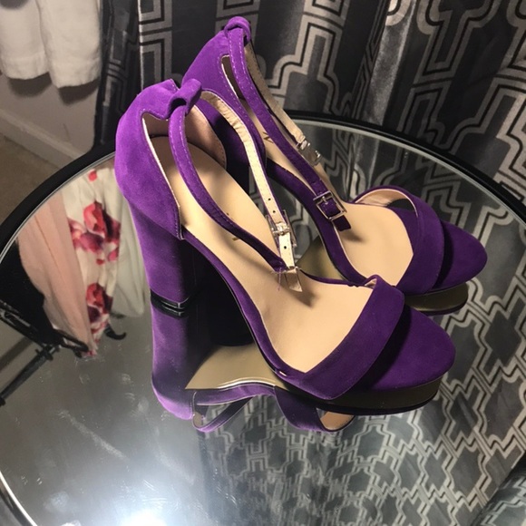 bright purple heels